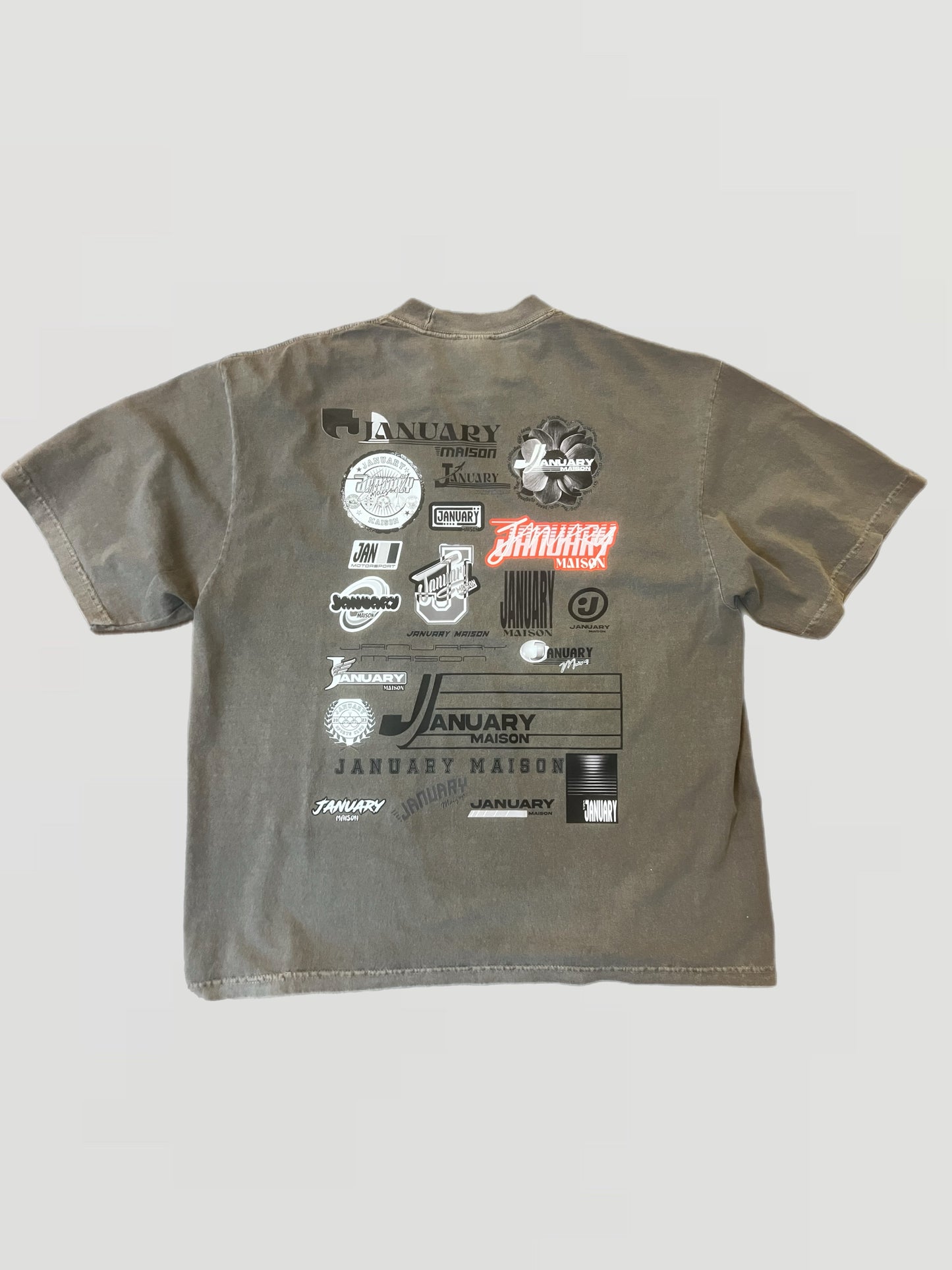 Back Logo Tee- Shadow