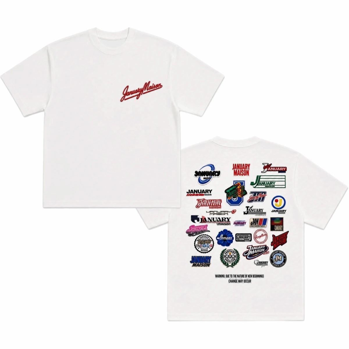 Back multi logo patch Tee