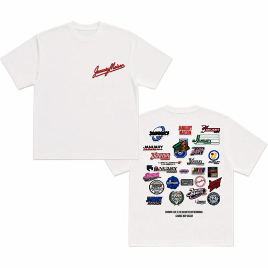 Back multi logo patch Tee